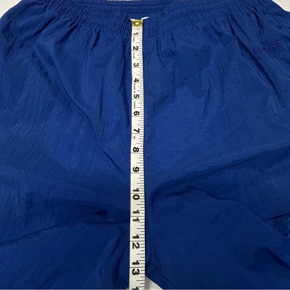 Vntg Reebok Womens Jogger Pants Size L High Rise Tapered Gym 90s Streetwear Blue